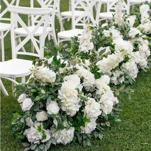 Product: Auihiay 104 PCS Artificial Hydrangea Flowers, Silk Hydrangea Artificial Flowers Heads with Stems, Full Hydrangea Flowers for Wedding Centerpieces, Home Garden Party Decor (Ivory)