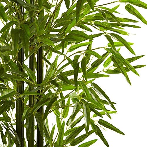Product: Nearly Natural 4-ft Artificial Bamboo Tree, U/V Resistant for Outdoors, Fake Bamboo Plants with 4 Natural Trunks, 48-in Tall Faux Plants for Indoor/Outdoor Home Decor with 520 Realistic Fake Leaves