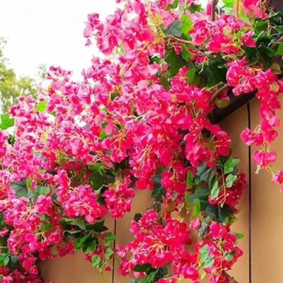 Silky Flower Store Artificial Bougainvillea Silk Flower Branches, Hot Pink Floral Decor, Bulk 40Pcs 45cm 12 12 Product: 40Pcs in Bulk Artificial Bougainvillea Silk Flowers Branches Long Plant Stems 45" for Wedding Centerpieces, Bussiness Decoration Project, Indoor & Outdoor Decoration (Hot Pink - 40Pcs)
