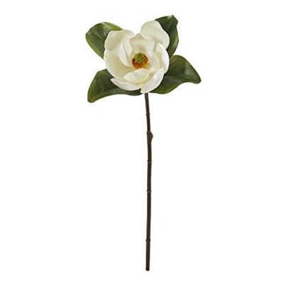 Product: Nearly Natural 28in. Magnolia Artificial (Set of 3) Silk Flowers, 28 in, White