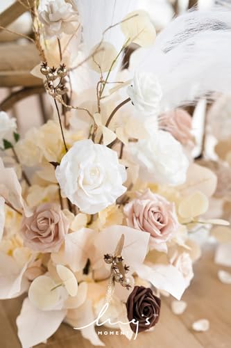 Silky Flower Store Artificial Wedding Arch Flowers White Beige, 41 Inch Tall Free Standing Floral Arrangement, Faux Ceremony Decor 41 Inch Tall 4 4 Product: Ling's Moment Christmas Decor, 41" Tall Fall Free Standing Artificial Flowers Arrangements 2pcs Wedding Arch Altar Stage Decorations White Beige for Ceremony Reception Rose Fake Floral Party