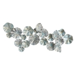 Product: Nearly Natural 5ft. x 2ft. Coastal Floral Metal Montage Wall Art Decor,Silver