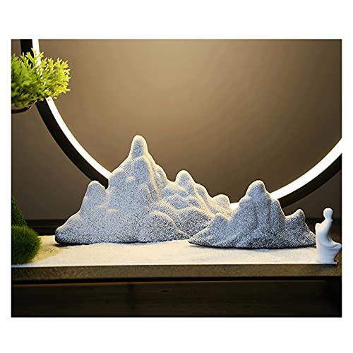 Product: Artificial Plants Fake Bonsai Tree 9 Inches Artificial Bonsai Pine Tree，Realistic Fake Plant Decoration, Faux Plants with Statues of Little Monks, for Desktop Display， Zen Garden Décor House Plant