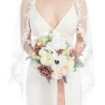 Product: Ling's Moment Dusty Rose Bridal Bouquet for Bride, Blush Pink Wedding Bouquets for Bride, 13 Inch Silk Round Artificial Wedding Flowers Bouquets