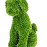Product: Naturae Decor Artificial Topiary - Artificial Grass Garden Plush Topiary (Sitting Dog)