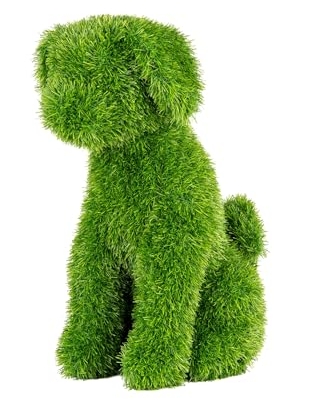 Product: Naturae Decor Artificial Topiary - Artificial Grass Garden Plush Topiary (Sitting Dog)