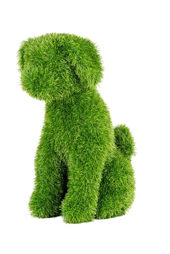 Product: Naturae Decor Artificial Topiary - Artificial Grass Garden Plush Topiary (Sitting Dog)
