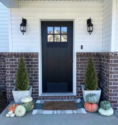 Product: Aveyas 4ft Artificial Cedar Topiary Trees for Outdoor Front Porch Door, 4 Feet Faux Potted Plants Evergreen Fake Pine Cypress Tree for Outside Home Decor (4 ft Tall) - Set of 2 Pack