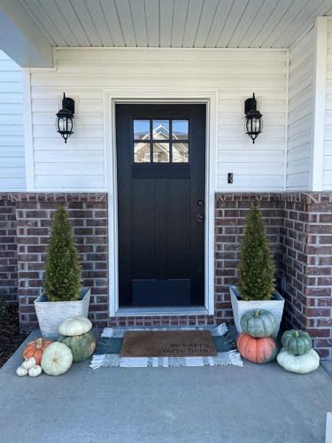 Product: Aveyas 4ft Artificial Cedar Topiary Trees for Outdoor Front Porch Door, 4 Feet Faux Potted Plants Evergreen Fake Pine Cypress Tree for Outside Home Decor (4 ft Tall) - Set of 2 Pack