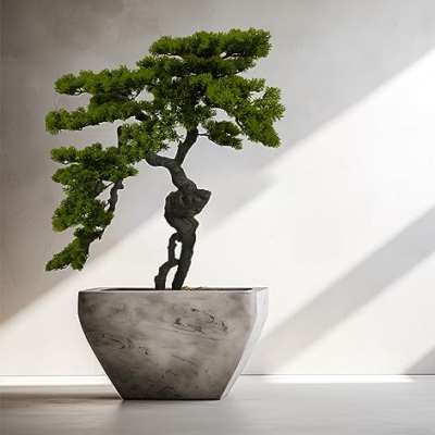 Product: AfanD 3.5ft（43in） Artificial Bonsai Tree Juniper Faux Plants Indoor Big Fake Plants Decor with Ceramic Pots for Home Table Office Desk Bathroom Shelf Bedroom Living Room Farmhouse Decorations