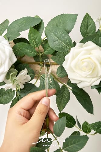 Silky Flower Store Artificial Wedding Arch Flowers White Sage Eucalyptus Rose Garland, 6.5FT Garden Arch Decor, 6.5FT 2 2 Product: Ling's Moment 6.5FT Artificial Wedding Arch Flowers, Backdrop Floral Garland, White Sage Ceremony Reception Hanging Eucalyptus Rose Arbor Arrangement Outdoor Party Swag Home Decorations