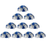 Product: BLOSMON Fake Flowers Ball Wedding Centerpieces 10 Pcs Royal Blue Rose Babys Breath Artificial Flowers Center Pieces Decoration for Table Faux Silk Floral Bouquet Arrangements for Home Party DIY Decor