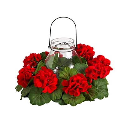 Product: Nearly Natural 16in. Artificial Geranium Candelabrum