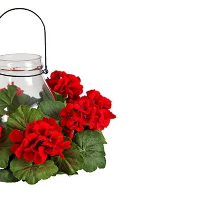 Product: Nearly Natural 16in. Artificial Geranium Candelabrum