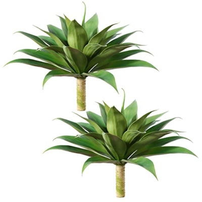 Product: Ferrgoal Artificial Plants Fake Agave Succulent Plant 28 Inch Big Size Faux Succulents Stems for Indoor Outdoor Realistic & Natural Home Decor Plants for Office Housewarming 2 Pack