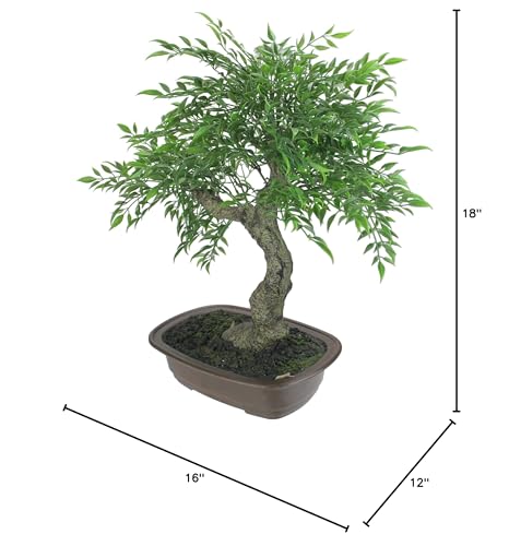 Product: Mini Bonsai Artificial Tree in a Pot - 18”