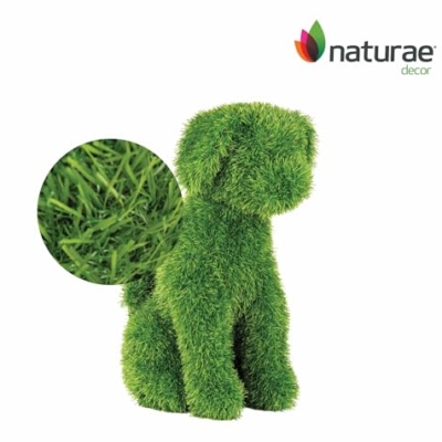 Product: Naturae Decor Artificial Topiary - Artificial Grass Garden Plush Topiary (Sitting Dog)