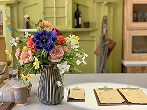 Silky Flower Store Artificial Faux Flowers in Vase, Silk Floral Centerpiece, Table Decor for Dining Room Home Decor, Spring Gift, 32.5cm 4 4 Product: WAKISAKI Artificial Faux Flowers in Vase, Silk Flower Arrangement Artificial Floral Centerpiece, Table Centerpieces for Dining Room Home Decor Valentine's Day Gift (Spring)