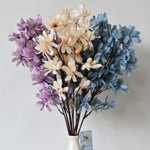 Product: Blooming Floret Artificial Magnolia Kobus Natural Looking Flower Bunch for Home and Office Décor/Gift (Off White + Blue + Purple), Artificial Flora
