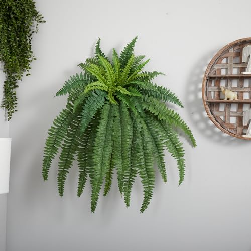 Product: Nearly Natural 35” Boston Fern Artificial (Set of 2) Silk Plants Green