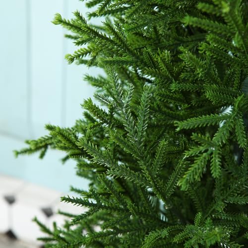 Product: 4FT OAKRED Artificial Cedar Topiary Tree - UV-Protected Norfolk Pine for Year-Round Outdoor & Indoor Decor