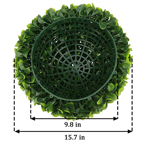Product: Sunnyglade 2 PCS 15.7 inch 3 Layers Artificial Plant Topiary Ball Faux Boxwood Decorative Balls for Backyard, Balcony,Garden, Wedding and Home Décor