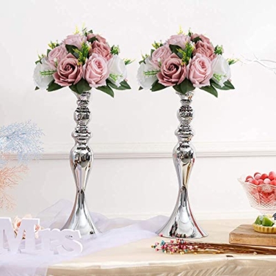 Silky Flower Store Pink Artificial Rose Kissing Ball Centerpiece, Wedding Table Floral Arrangement, Silk Flowers 25cm/10in 17 17 Product: Sziqiqi Flower Centerpieces for Tables Pink Kissing Balls for Wedding - Artificial Floral Arrangement Center Piece Decorations Flores Artificiales para Decoracion