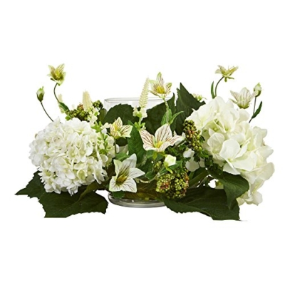 Product: Nearly Natural Hydrangea Artificial Arrangement Candelabrum