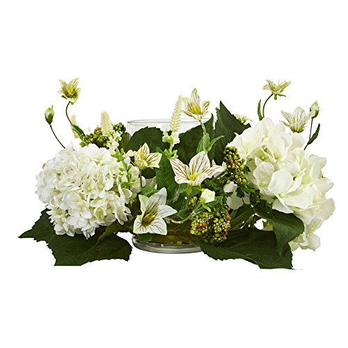 Product: Nearly Natural Hydrangea Artificial Arrangement Candelabrum