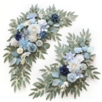 Product: WEIERYUE Artificial Wedding Arch Flowers Kit(Pack of 2) for Wedding Arch, Bridal Shower, Ceremony and Reception Backdrop Decoration (Blue Inspiration)