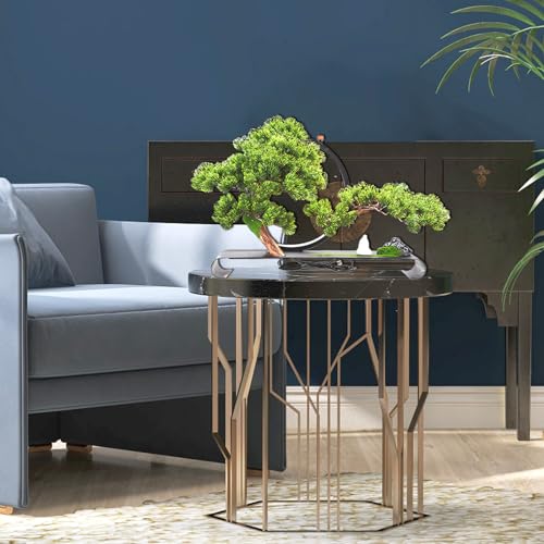 Product: Zen Artificial Tree with Lamp Rings, Realistic Simulation Bonsai, Welcome Pine Faux Potted with Backflow Incense, Artificial Bonsai for Home Office Garden Patio Farmhouse Decoration (Pines)