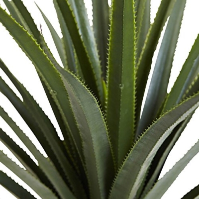Silky Flower Store Artificial Agave Plant, Nearly Natural Spiked Green Faux Decor, 4' 12 12 Product: Nearly Natural 4' Spiked Agave Plant, Green