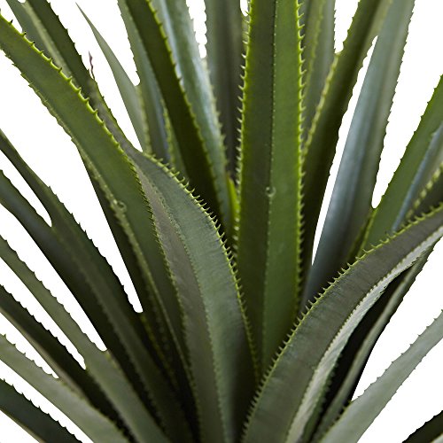 Silky Flower Store Artificial Agave Plant, Nearly Natural Spiked Green Faux Decor, 4' 5 5 Product: Nearly Natural 4' Spiked Agave Plant, Green