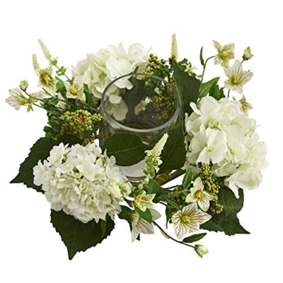 Product: Nearly Natural Hydrangea Artificial Arrangement Candelabrum