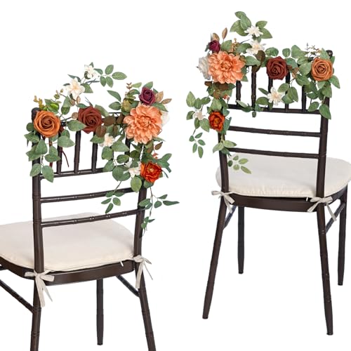 Silky Flower Store Artificial Flowers Garland, Terracotta Lantern Burnt Orange Wedding Decor, 6Pack 1.8ft, 10.8ft 1.8ft 1 1 Product: Ling's Moment 6Pack 1.8ft Artificial Flowers Garland Terracotta Lantern Flower Centerpieces Burnt Orange Wedding Aisle Decor Chair Flowers Arch Floral for Mantel Signs DIY Table Window Cake Decoration