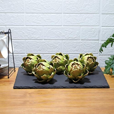 Silky Flower Store Artificial Artichoke Decor, Large Green Faux Vegetables Home Decor, Realistic Faux Plant Accent 9pcs 16 16 Product: Large Green Artificial Artichoke Vegetables Fake Artichoke for Home Decor (Green(9pcs))