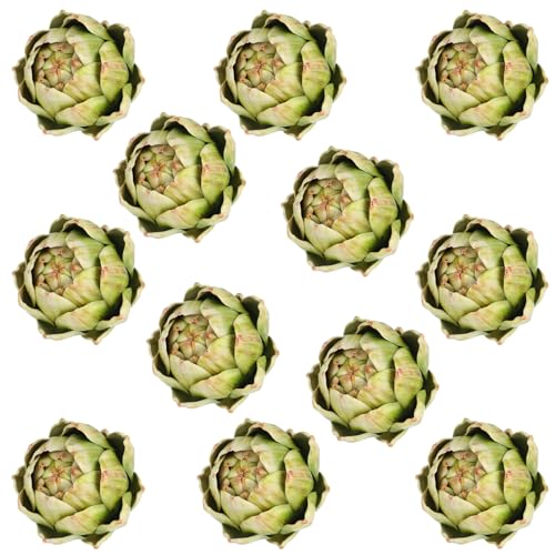 Timgle 12 Pcs Green Artificial Artichokes Fake Vegetables and Fruits for Summer Kitchen Wedding Bowl and Vase Decorations (Large) - Artificial Flower Arrangements Product: Timgle 12 Pcs Green Artificial Artichokes Fake Vegetables and Fruits for Summer Kitchen Wedding Bowl and Vase Decorations (Large)