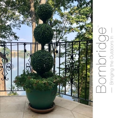 Silky Flower Store Artificial Boxwood Ball Tree, UV Resistant Outdoor Topiary Plant, Lifelike Patio Porch Decor, 4 ft 11 11 Product: Bornbridge 4' Boxwood Ball Tree - Lifelike Artificial Outdoor Plant, UV Resistant, No Water Required, Can Be Planted in Ground or Used as Patio Decor