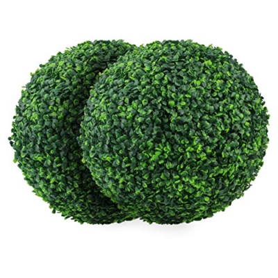 Product: Sunnyglade 2 PCS 15.7 inch 4 Layers Artificial Plant Topiary Ball Faux Boxwood Decorative Balls for Backyard, Balcony,Garden, Wedding and Home Décor (15.7 inch)