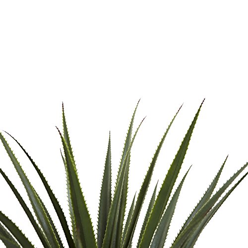 Silky Flower Store Artificial Agave Plant, Nearly Natural Spiked Green Faux Decor, 4' 3 3 Product: Nearly Natural 4' Spiked Agave Plant, Green