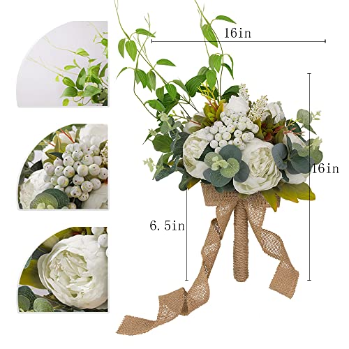 Product: LESING Bridal Wedding Bouquets Artificial Peony Flowers Bouquet Handmade Romantic Wedding Bouquets for Bride Bridesmaid Holding Flowers (Bouquet-Peony White)