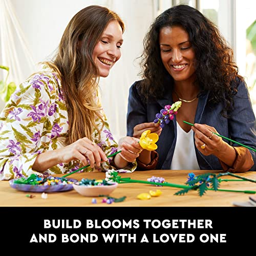 Silky Flower Store LEGO Botanicals Wildflower Bouquet Artificial Indoor Flowers Building Set, Adult DIY Home Decor, 16 Stems, Vase Not Included 10313 3 3 Product: LEGO Botanicals Artificial Wildflower Bouquet - Fake Indoor Flowers Building Set for Home, Kitchen, Desk Decoration, Adults Ages 18+ - Gift for Graduation - 10313