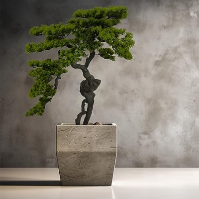 Product: AfanD 3.5ft（43in） Artificial Bonsai Tree Juniper Faux Plants Indoor Big Fake Plants Decor with Ceramic Pots for Home Table Office Desk Bathroom Shelf Bedroom Living Room Farmhouse Decorations