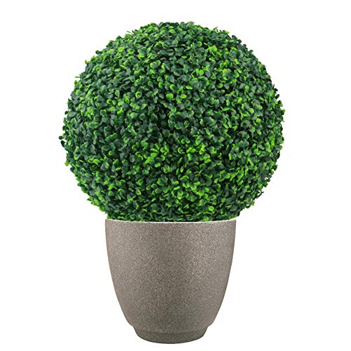 Product: Sunnyglade 2 PCS 15.7 inch 4 Layers Artificial Plant Topiary Ball Faux Boxwood Decorative Balls for Backyard, Balcony,Garden, Wedding and Home Décor (15.7 inch)