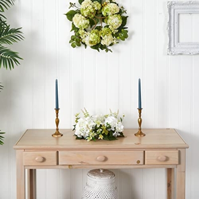 Product: Nearly Natural Hydrangea Artificial Arrangement Candelabrum