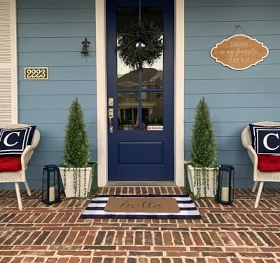 Product: Aveyas 4ft Artificial Cedar Topiary Trees for Outdoor Front Porch Door, 4 Feet Faux Potted Plants Evergreen Fake Pine Cypress Tree for Outside Home Decor (4 ft Tall) - Set of 2 Pack