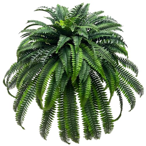 128 Stems Faux Boston Fern - 62” Artificial Plants for Indoor & Outdoor Decoration - Artificial Flower Arrangements Product: 128 Stems Faux Boston Fern - 62” Artificial Plants for Indoor & Outdoor Decoration
