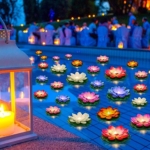 Product: Liliful 36 Pcs Floating Lights Lotus Lifelike Artificial Floating Flowers for Pool with LED Lights Battery Operated Lily Pads Water Lanterns(3.94, 5.91 Inch,Rich Color)