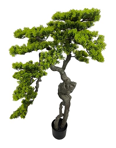 Product: AfanD 3.5ft（43in） Artificial Bonsai Tree Juniper Faux Plants Indoor Big Fake Plants Decor with Ceramic Pots for Home Table Office Desk Bathroom Shelf Bedroom Living Room Farmhouse Decorations