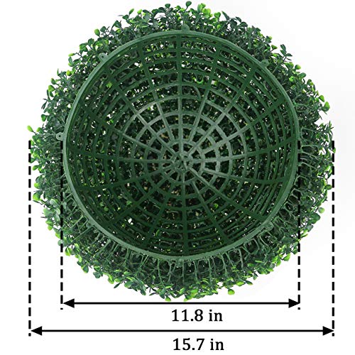Product: Sunnyglade 2 PCS 15.7 inch 4 Layers Artificial Plant Topiary Ball Faux Boxwood Decorative Balls for Backyard, Balcony,Garden, Wedding and Home Décor (15.7 inch)